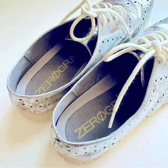 Cole Haan ZeroGrand Metallic Wingtip Oxford Sneakers - Picture 8 of 9